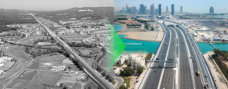 경부고속도로 vs 카타르 루사일고속도로